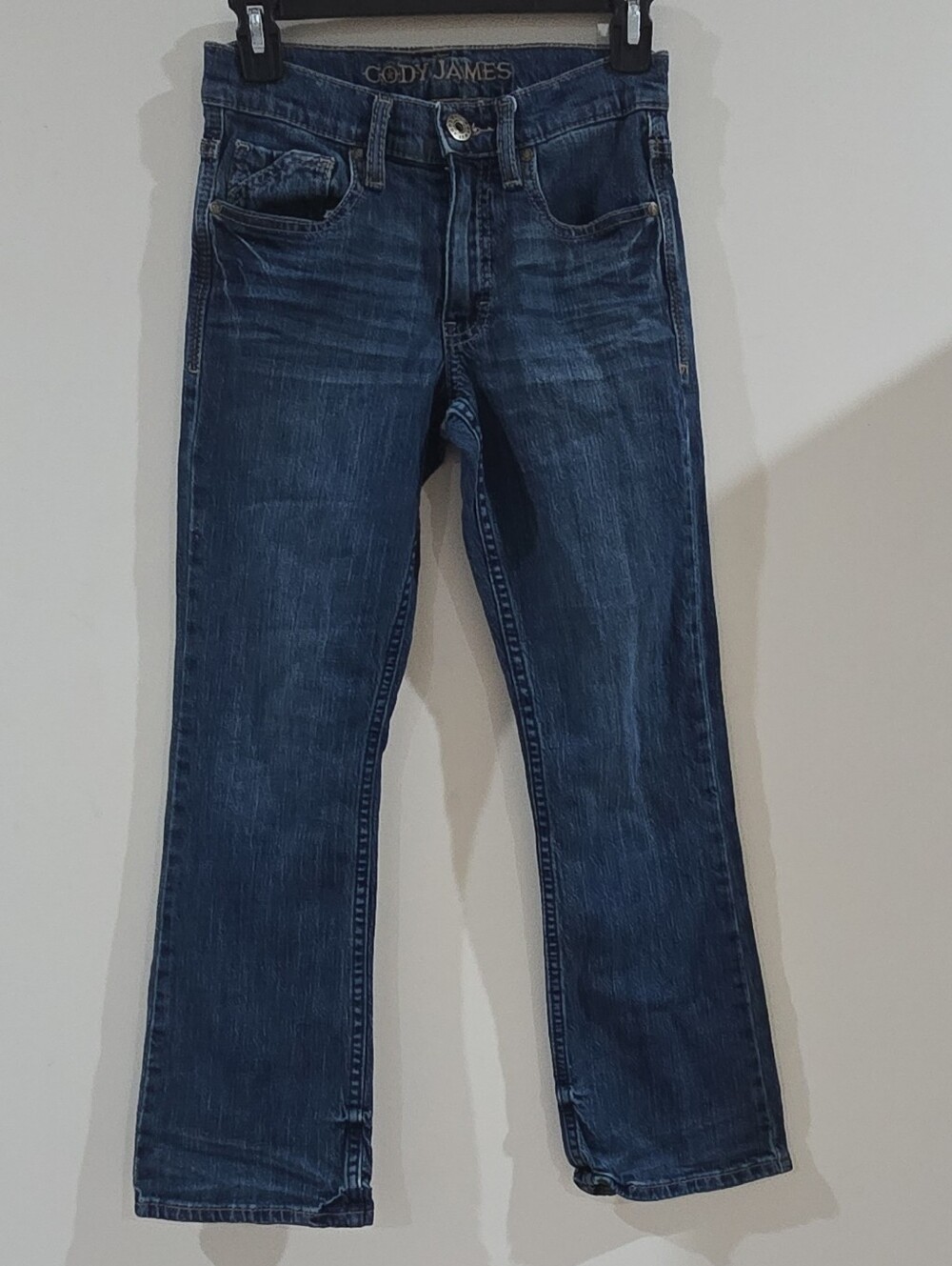 Cody James Girl's Blue Denim Straight Jeans Slim Fit Mid Rise 5-Pocket Logo  10